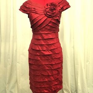 Beautiful Rich Red Fitted Cocktail Dress sz. 4